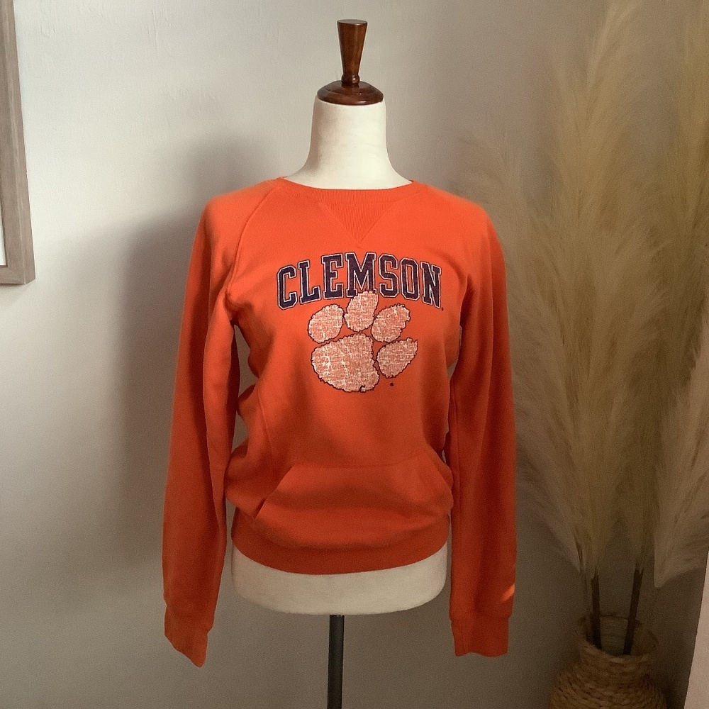League Collegiate Wear Clemson Sweatshirt Size XL